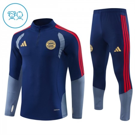Dječji FC Bayern München Sweatshirt Za Trening Četvrt Zip 2026-27 Plava