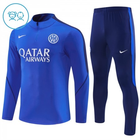 Dječji Inter Milan Sweatshirt Za Trening Četvrt Zip 2026-27 Plava Dječji Inter Milan Sweatshirt Za Trening Četvrt Zip 2026-27 Plava