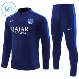 Dječji Inter Milan Sweatshirt Za Trening Četvrt Zip 2026-27 Plava