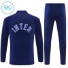 Dječji Inter Milan Sweatshirt Za Trening Četvrt Zip 2026-27 Plava