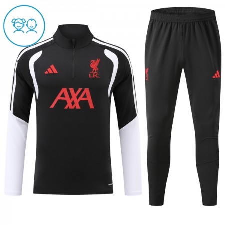 Dječji Liverpool Sweatshirt Za Trening Četvrt Zip 2026-27 Crna Dječji Liverpool Sweatshirt Za Trening Četvrt Zip 2026-27 Crna