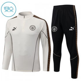 Dječji Manchester City Sweatshirt Za Trening Četvrt Zip 2026-27 Siva