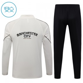 Dječji Manchester City Sweatshirt Za Trening Četvrt Zip 2026-27 Siva