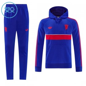 Dječji Manchester United Hoodie Sweatshirt Za Trening 2026-27 Plava