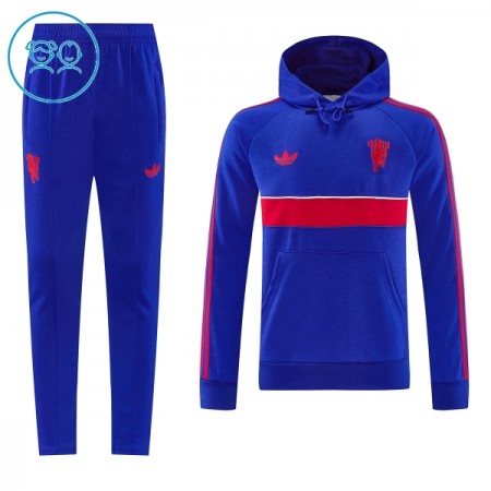 Dječji Manchester United Hoodie Sweatshirt Za Trening 2026-27 Plava Dječji Manchester United Hoodie Sweatshirt Za Trening 2026-27 Plava