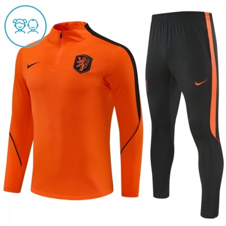 Dječji Nizozemska Sweatshirt Za Trening Četvrt Zip 2026-27 Naranča Dječji Nizozemska Sweatshirt Za Trening Četvrt Zip 2026-27 Naranča