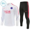 Dječji Paris Saint-Germain Sweatshirt Za Trening Četvrt Zip 2026-27 Bijela Dječji Paris Saint-Germain Sweatshirt Za Trening Četvrt Zip 2026-27 Bijela