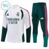 Dječji Real Madrid Sweatshirt Za Trening Četvrt Zip 2026-27 Bijela Dječji Real Madrid Sweatshirt Za Trening Četvrt Zip 2026-27 Bijela