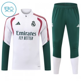 Dječji Real Madrid Sweatshirt Za Trening Četvrt Zip 2026-27 Bijela