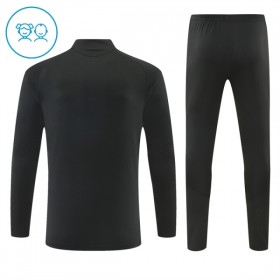 Dječji Real Madrid Sweatshirt Za Trening Četvrt Zip 2026-27 Crna