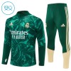 Dječji Real Madrid Sweatshirt Za Trening Četvrt Zip 2026-27 Zelena Dječji Real Madrid Sweatshirt Za Trening Četvrt Zip 2026-27 Zelena