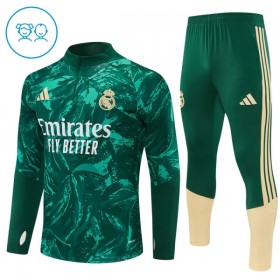 Dječji Real Madrid Sweatshirt Za Trening Četvrt Zip 2026-27 Zelena