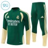 Dječji Real Madrid Sweatshirt Za Trening Četvrt Zip 2026-27 Zelena Dječji Real Madrid Sweatshirt Za Trening Četvrt Zip 2026-27 Zelena