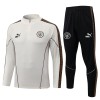 Manchester City Sweatshirt Za Trening Četvrt Zip 2026-27 Siva