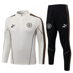 Manchester City Sweatshirt Za Trening Četvrt Zip 2026-27 Siva