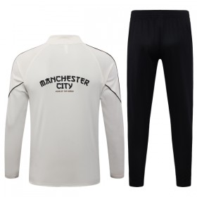 Manchester City Sweatshirt Za Trening Četvrt Zip 2026-27 Siva