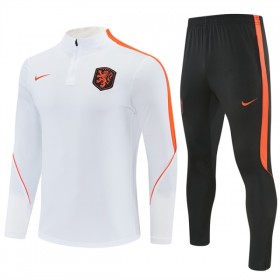 Nizozemska Sweatshirt Za Trening Četvrt Zip 2026-27 Bijela