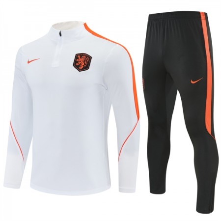 Nizozemska Sweatshirt Za Trening Četvrt Zip 2026-27 Bijela Nizozemska Sweatshirt Za Trening Četvrt Zip 2026-27 Bijela