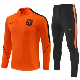 Nizozemska Sweatshirt Za Trening Četvrt Zip 2026-27 Naranča
