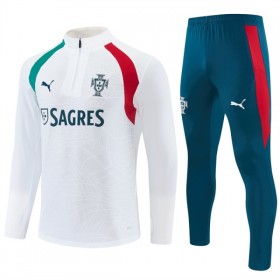 Portugal Sweatshirt Za Trening Četvrt Zip 2026-27 Bijela
