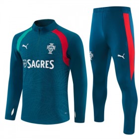 Portugal Sweatshirt Za Trening Četvrt Zip 2026-27 Plava