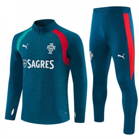Portugal Sweatshirt Za Trening Četvrt Zip 2026-27 Plava Portugal Sweatshirt Za Trening Četvrt Zip 2026-27 Plava