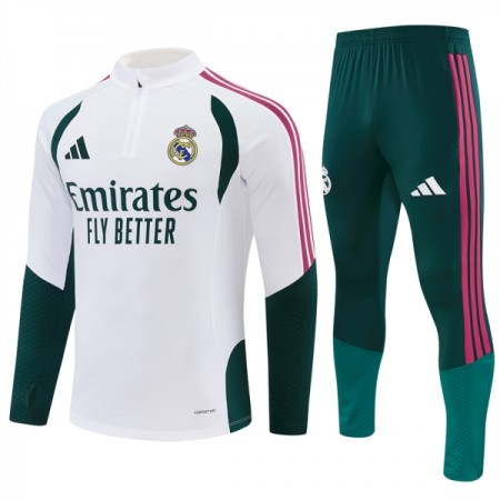 Real Madrid Sweatshirt Za Trening Četvrt Zip 2026-27 Bijela Real Madrid Sweatshirt Za Trening Četvrt Zip 2026-27 Bijela
