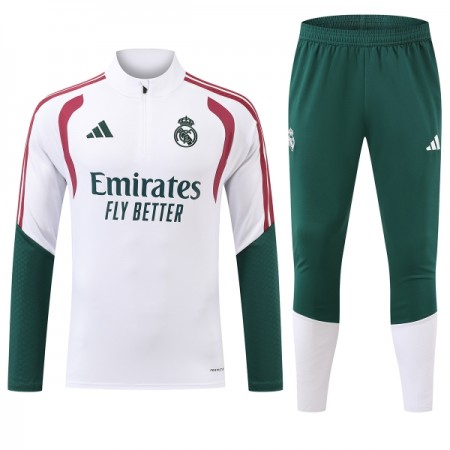 Real Madrid Sweatshirt Za Trening Četvrt Zip 2026-27 Bijela Real Madrid Sweatshirt Za Trening Četvrt Zip 2026-27 Bijela